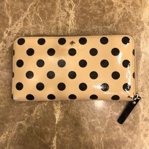 Kate Spade polka dot wallet
